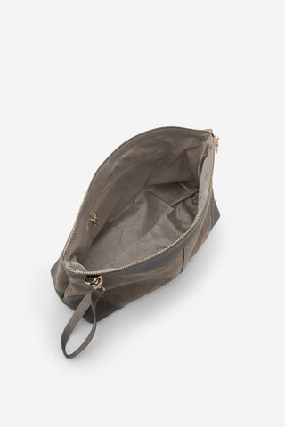 Kadın Hakiki Deri El Çantası Endoz - Vizon Süet