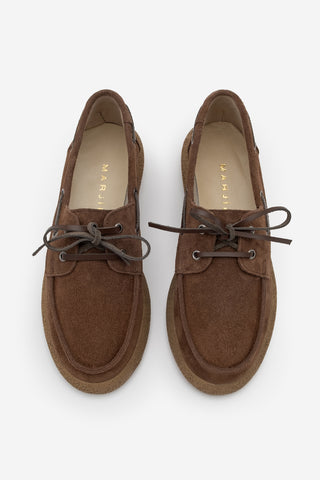 Kadın Hakiki Deri Loafer Günlük Ayakkabı Enita - Kahve Süet