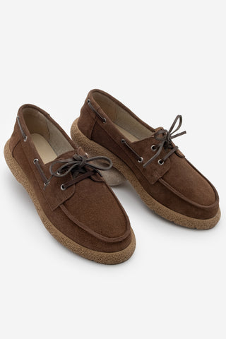 Kadın Hakiki Deri Loafer Günlük Ayakkabı Enita - Kahve Süet