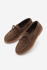 Kadın Hakiki Deri Loafer Günlük Ayakkabı Mistor - Kahve Süet