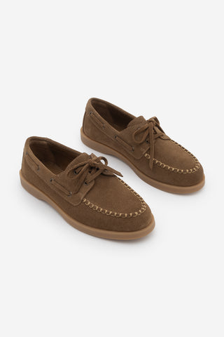 Kadın Hakiki Deri Loafer Günlük Ayakkabı Mistor - Taba Süet