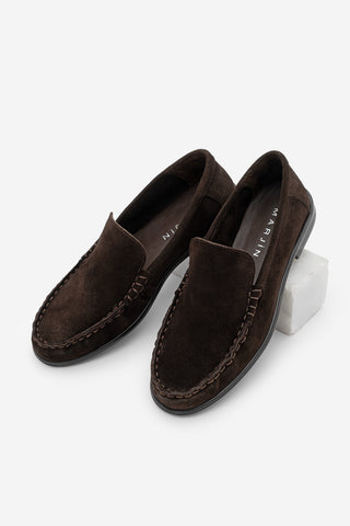 Kadın Hakiki Deri Makosen Loafer Günlük Ayakkabı Elsan - Kahve Süet