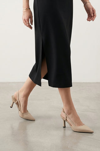 Kadın Klasik Topuklu Ayakkabı Suder - Bej