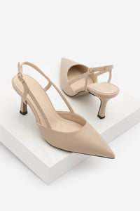 Kadın Klasik Topuklu Ayakkabı Suder - Bej