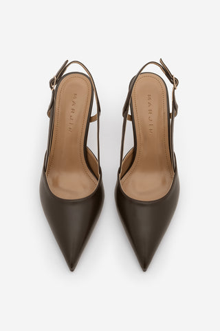 Kadın Klasik Topuklu Ayakkabı Suder - Kahve