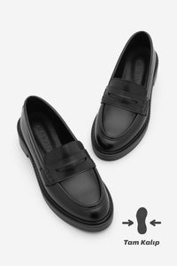 Kadın Loafer Günlük Ayakkabı Fonle - Siyah
