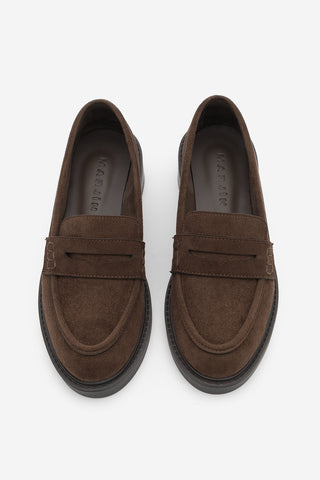 Kadın Loafer Günlük Ayakkabı Fonle - Kahve Süet