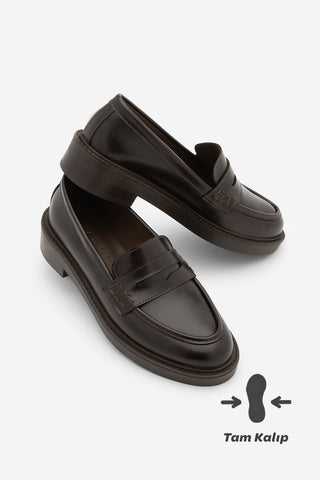 Kadın Loafer Günlük Ayakkabı Fonle - Kahve