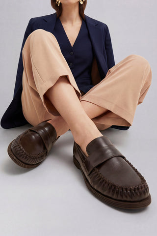 Kadın Loafer Günlük Ayakkabı Margos - Kahve