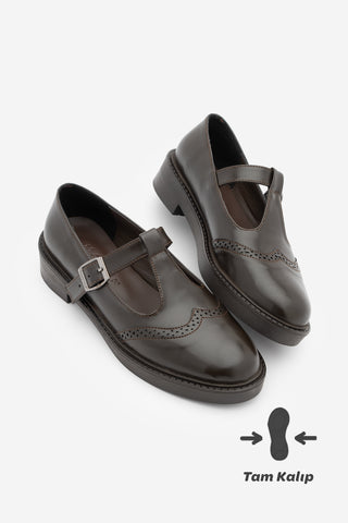 Kadın Loafer Günlük Ayakkabı Titra - Kahve