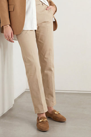 Kadın Loafer Hakiki Deri Tokalı Günlük Ayakkabı Nador - Camel Süet