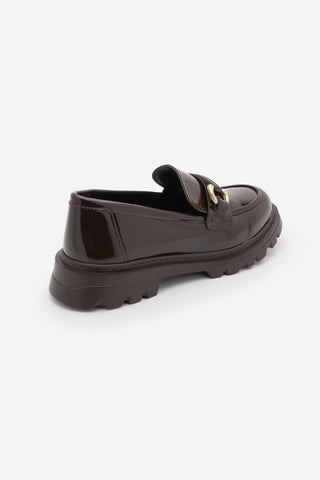 Kadın Loafer  Tokalı Günlük Ayakkabı Kinles - Kahve