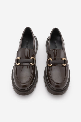 Kadın Loafer  Tokalı Günlük Ayakkabı Kinles - Kahve