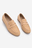 Kadın Loafer Örgü Desen Günlük Ayakkabı Karnel - Camel