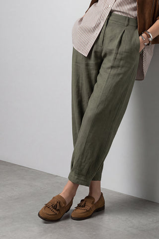 Kadın Loafer Günlük Ayakkabı Petlin - Taba Süet