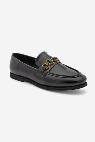 Kadın Loafer Taşlı Günlük Ayakkabı Savira - Siyah