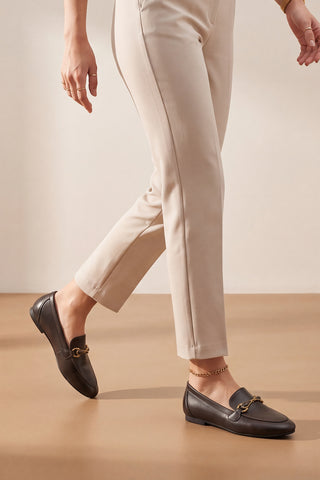 Kadın Loafer Tokalı Günlük Ayakkabı Tavelo - Kahve