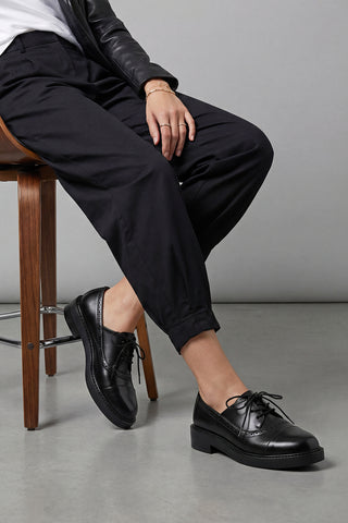 Kadın Oxford Ayakkabı Marvo - Siyah