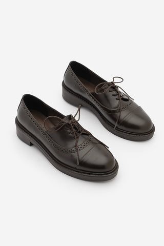 Kadın Oxford Ayakkabı Marvo - Kahve