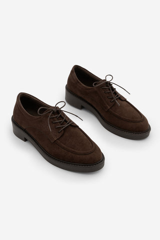 Kadın Oxford Ayakkabı Nesan - Kahve Süet
