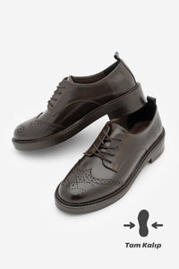 Kadın Oxford Ayakkabı Sindo - Kahve