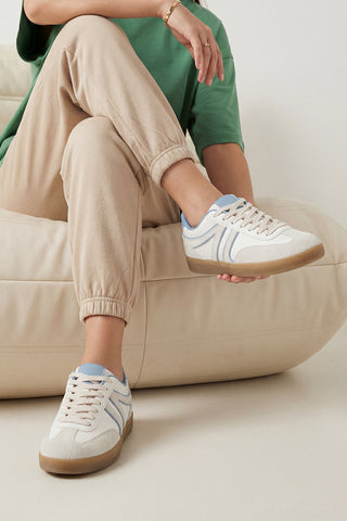 Kadın Sneaker Bağcıklı Spor Ayakkabı Denor - Mavi