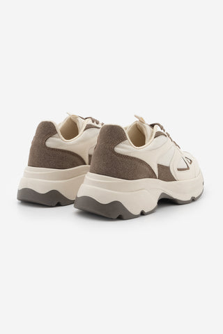 Kadın Sneaker Kalın Taban Spor Ayakkabı Vader - Ekru