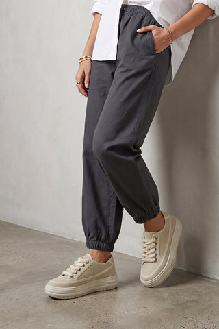 Kadın Sneaker Kalın Taban Spor Ayakkabı Kotnel - Bej Süet