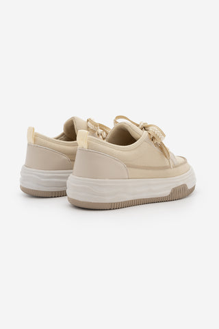 Kadın Sneaker Keten Spor Ayakkabı Hesna - Bej