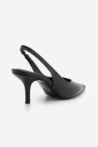 Kadın Stiletto Sivri Burun Klasik Topuklu Ayakkabı Dorve - Siyah