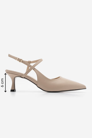 Kadın Stiletto Topuklu Ayakkabı Livam - Bej