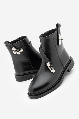 Kadın Tokalı Günlük Bot Velis - Siyah