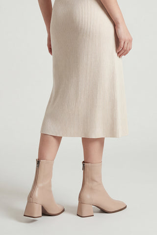 Kadın Topuklu Bot Nayis - Bej