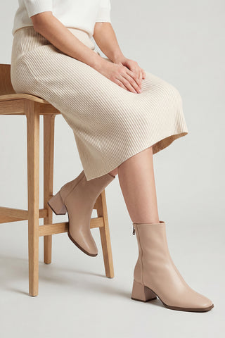 Kadın Topuklu Bot Nayis - Bej