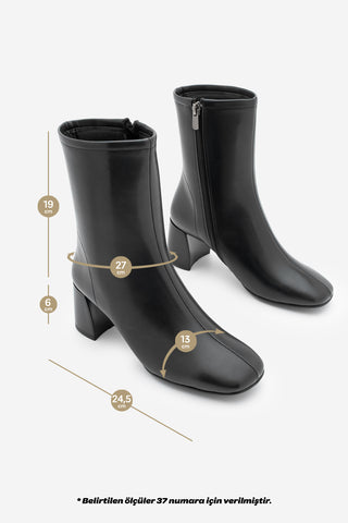 Kadın Topuklu Bot Nonas - Siyah