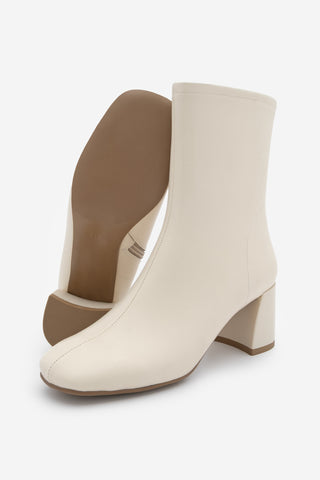Kadın Topuklu Bot Nonas - Ekru