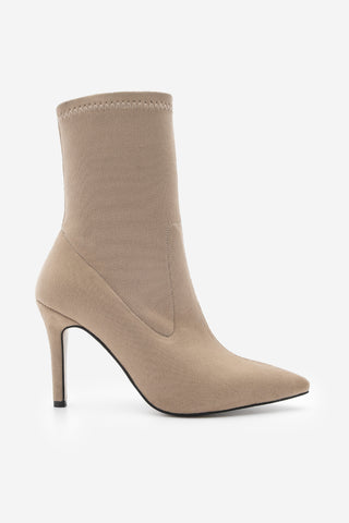 Kadın Streç Topuklu Bot Pesina - Vizon