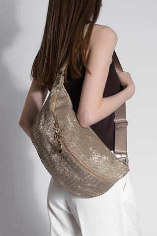 Kadın Uzun Askılı Çapraz Ve Omuz Çantası Nelipa - Vizon Kadife