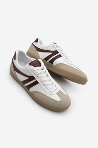 Kadın Sneaker Bağcıklı Spor Ayakkabı Tiyone - Bordo