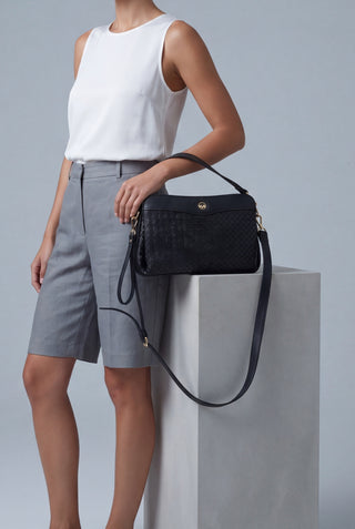 Kadın Clutch & Portföy El Ve Omuz Çantası Faris - Siyah