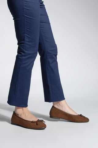 Kadın Fiyonklu Günlük Babet Monit - Kahve Süet