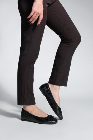 Kadın Fiyonklu Günlük Babet Monit - Siyah