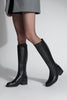 Kadın Topuklu Çizme Lunces - Siyah