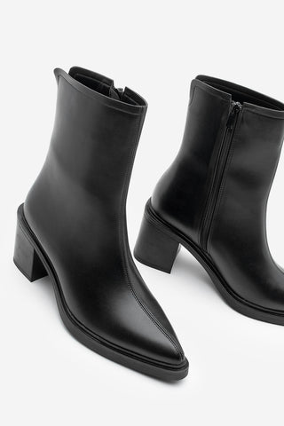 Kadın Günlük Topuklu Bot Lakos - Siyah