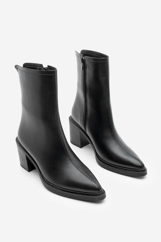 Kadın Günlük Topuklu Bot Lakos - Siyah