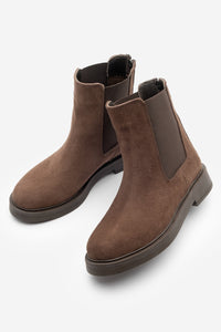 Kadın Hakiki Deri Günlük Bot Kater - Kahve Süet