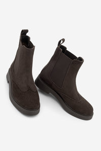 Kadın Hakiki Deri Günlük Bot Yestin - Kahve Süet