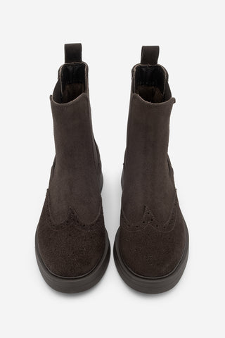 Kadın Hakiki Deri Günlük Bot Yestin - Kahve Süet