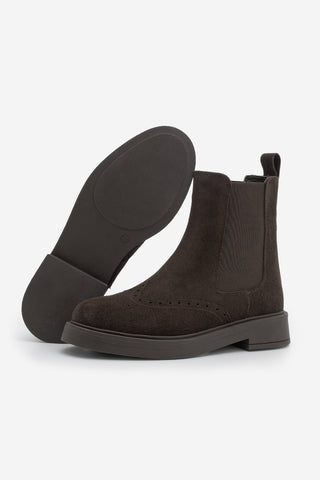 Kadın Hakiki Deri Günlük Bot Yestin - Kahve Süet