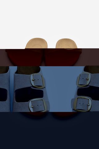 Kadın Hakiki Deri Eva Taban Günlük Terlik Poli - Bej